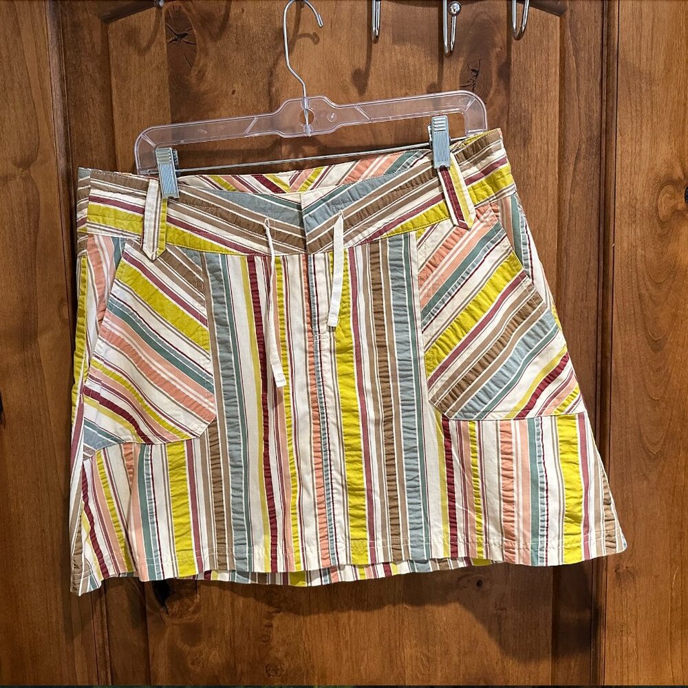 Women's Patagonia Striped Beach Mini Skirt Size 10 EUC